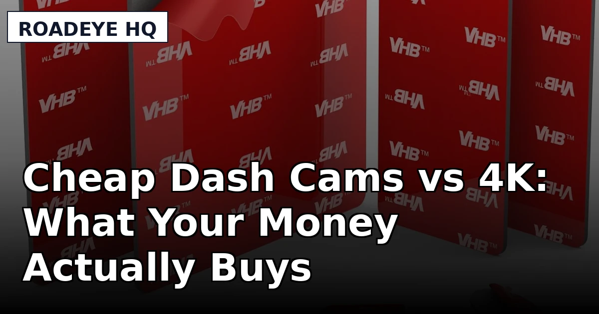 Cheap Dash Cams vs 4K: What Your Money Actually Buys