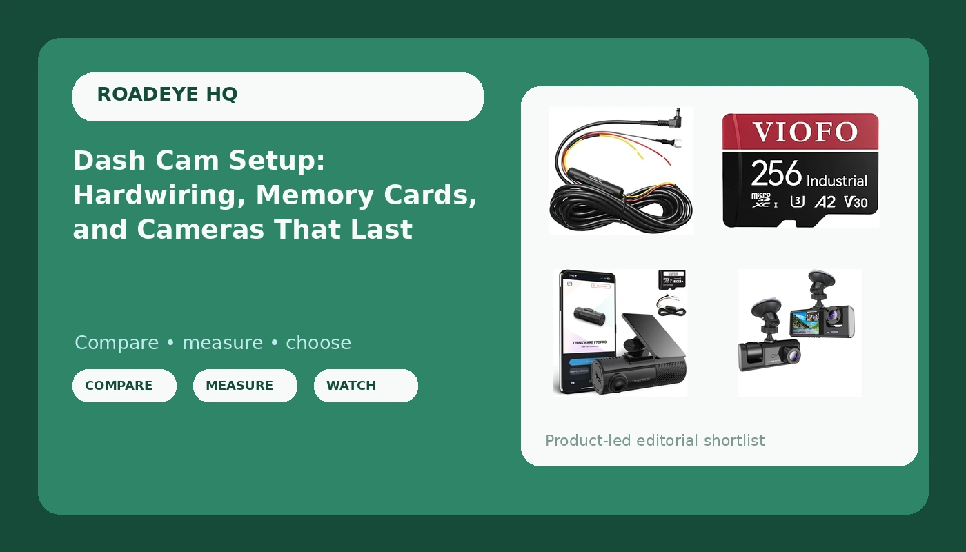 Dash Cam Setup: Hardwiring, Memory Cards, and Cameras That Last