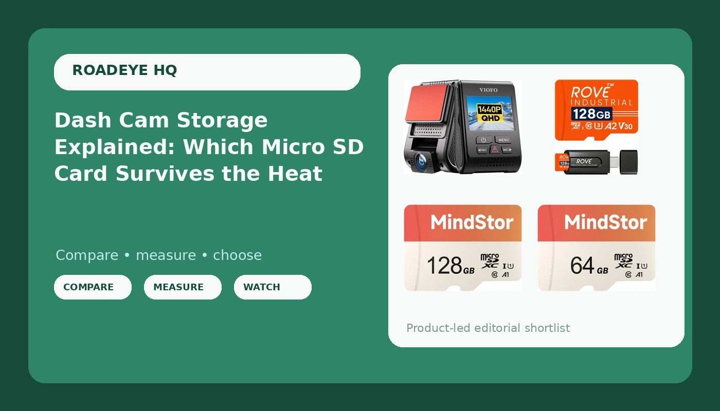 Dash Cam Storage Explained: Which Micro SD Card Survives the Heat