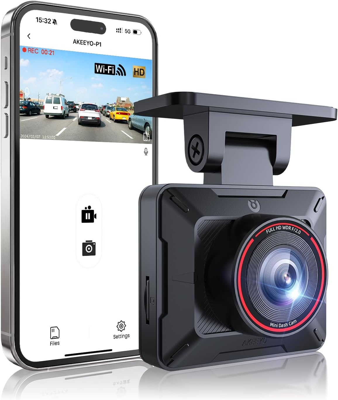 AKEEYO P1 Mini Dash Cam (B0F62DK7VZ)